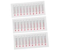 FUTUREORYY 30 pièces Lot de Thermomètres Verre Décoratifs pour Maison et Bureau Petit Thermomètre Mural pour Chambre Jauge de Température Précise et Lisible Accessoire Miniature Polyvalent