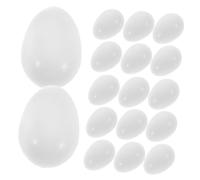 FUTUREORYY 30 pièces Lot de Œufs Factices Solides Blancs pour Perroquets Imitation Réaliste pour Incubation et Entraînement des Oiseaux Exotiques