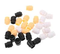 FUTUREORYY 30pcs Guitar Pickup Selector Caps, Round Cross Toggle Switch Knobs for Electric & Bass Guitar, 1cm Holes, Durable Control Volume Tone Replacement Accessories in White Black Yellow