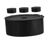 FUTUREORYY 4 Pièces Accessoires pour Aire de Jeux pour Chat Bouchons de Trou Réparation de Scratch Cat Remplacement du griffoir Embout de Poteau Remplacement de à Chat Plastique Noir