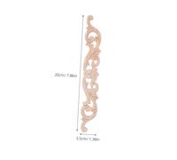 FUTUREORYY 4 pièces Appliques Sculpté Européen Décor Mural Vintage pour Meubles Portes Armoires avec Relief Décoratif Naturel Massif