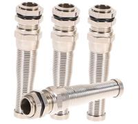 FUTUREORYY 4 pièces Connecteur Étanche Laiton Anti-courbure Protection Traction pour Câbles Électriques Extérieurs Résistant pour Éclairage LED et Boîtiers de Jonction