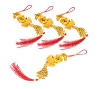 FUTUREORYY 4 Pièces Décorations Suspendues an Chinois Pendentifs Serpent Plastique Ornement Traditionnel pour Maison Voiture Restaurant et Centre Commercial