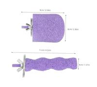 FUTUREORYY 4 Pièces Perchoirs pour Oiseaux avec Surface Poncée pour Limer Griffes Supports Stables pour Cages Jouets Interactifs pour Perruches Pinsons et Petits Oiseaux