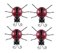 FUTUREORYY 4 pièces Sculpture Murale Métal Décoration Jardin Accents Décoratifs Réalistes pour Intérieur et Extérieur Ornement Ludique pour Adultes Couleur Aléatoire Couleur Aléatoire