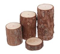 FUTUREORYY 4 pièces Souches Bois Naturel pour Cage Hamster Accessoires Miniatures Rustiques pour Enrichissement et Décoration Différentes pour Animaux Petits