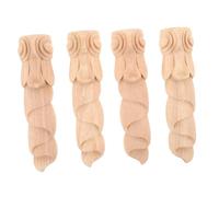 FUTUREORYY 4pièces Décalcomanies Sculptées avec Motifs Floraux Appliques Décoratives pour Meubles Et Portes Armoires Décoration Intérieure