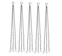 FUTUREORYY 5 Pièces Chaîne de Suspension Lourpour Plantes et Décorations Extérieures Supporte Charges Ajustable Lot pour Pots Mangeoires et Lanternes