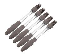 FUTUREORYY 5 Pièces Pinceau Silicone Rond Résistant Haute Température Brosse Badigeonner Multifonction pour Barbecue Cuisine Pâtisserie Nettoyage Facile