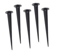 FUTUREORYY 5 pièces Piquets de Terre Aluminium Résistants pour Lumières de Jardin Extérieur Accessoires de Fixation pour Éclairage de Pelouse et Chemins Compatible pour et Décorations