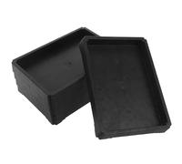 FUTUREORYY 5 Pièces Plant Saucers for Indoors Plantes D'intérieur Assiette De Casserole Végétale Plateau De Pot De Fleur Soucoupes pour Pots De Fleurs Plateau De Plante Rectangulaire Black