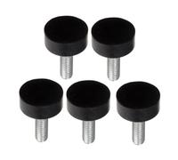 FUTUREORYY 5 pièces Réglables Caoutchouc avec Vis Lot de Patins Anti-dérapants et Amortisseurs pour Meubles Niveau Meuble Protection Sol et Vibrations pour Table Chaise et Équipement