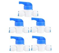 FUTUREORYY 5 pièces Vanne Sphérique de Vidange pour Système Ro Raccord Rapide Push-fit pour Tube Od Pack pour Filtration Eau