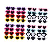 FUTUREORYY 50 Pièces Charms Résine Lunettes Fantaisie Décoratives pour Bricolage Étui Téléphone Accessoires Créatifs pour Bijoux et Décoration Coque Multicolores