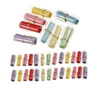FUTUREORYY 50 pièces Mini Bouteilles à Souhaits Plastique Transparentes Capsules de Amicales Couleurs Mélangées pour Messages et Décoration