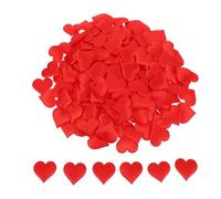 FUTUREORYY 500 Pièces Confettis Éponge Coeur Rouge pour Mariage et Saint-valentin Pétales Décoratifs Souples pour Tables Centre de Table Fêtes et Anniversaires