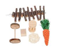 FUTUREORYY 6 pièces Jouets à Mâcher pour Hamsters et Petits Animaux Jouets à Mordre Matériau Durable pour Hygiène Divertissement des Animaux de Compagnie