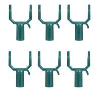 FUTUREORYY 6 Pièces Kit de Béquilles de Soutien pour Branche d'arbre Fruitier en Alliage D'aluminium Vert, Redressement de Branche, Adapté pour Tube Rond 0,75 Pouce, pour Vignobles et Jardins