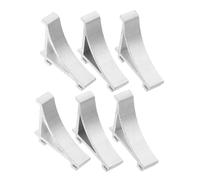 FUTUREORYY 6 Pièces Lot de Pinces Support Étagère Réfrigérateur Acier Inoxydable Clips Renfort pour Étagères Congélateur Accessoires de Fixation Robustesse et Organisation