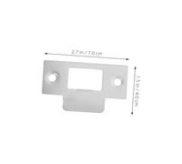 FUTUREORYY 6 pièces Lot de Plaques Gâche Acier Inoxydable pour Serrure à Pêne Dormant Renfort Sécurité Porte Coulissante et Installation Rapide et Compatible Multi Portes