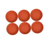 FUTUREORYY 6 pièces Lot de Soucoupes Pot Plante Rondes Imitation Terre Cuite Plateau Récupérateur Eau pour Pots de Fleurs Intérieur Extérieur Jardin