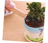 FUTUREORYY 6 pièces Mini Outils de Jardinage avec Manche Râteau Pelle et Bêche pour Désherbage et Transplantation Ensemble Portable pour Jardin et Plantes Dintérieur
