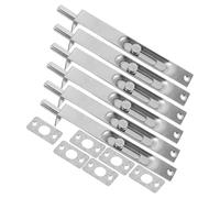 FUTUREORYY 6 Pièces Verrou de Porte Encastré en Acier Inoxydable 6 Pouces Installation Dissimulée, Facile à Poser pour Portes Coulissantes et Composites en Milieu Bibliothèque