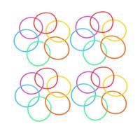 FUTUREORYY 60 Pièces Bracelets En Silicone Cravate Silicone Bracelet Bandes De Cheveux Élastiques