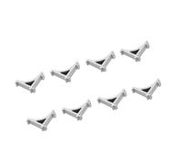FUTUREORYY 8 Crochets de Support en Aluminium Argenté 8 Pièces Robustes et Résistants la Déformation, Clips pour Étagères Froides pour Congélateur et Réfrigérateur