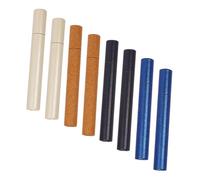 FUTUREORYY 8 pièces Porte- Portable Papier Tube de Rangement Multi-Usage Tube Incense Stick Décoratif et Pratique de Couleurs Beige Bleu Jaune Noir