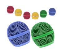 FUTUREORYY 8 pièces Remplacement pour Microphone Accessoires Compatibles Coloris Variés Or Rose Vert Bleu Améliorez Votre Micro Avec Style et Fonctionnalité