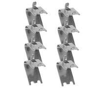 FUTUREORYY 8 pièces Supports Étagère Acier Inoxydable Clips de Fixation pour Étagères de Congélateur Crochets Robustes pour Réfrigérateur Fixations Durables et Faciles à Utiliser