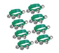 FUTUREORYY 8 Pièces Tambourine Set for Safe Musical Hand Bells with Rounded Edges Lightweight Jingle Bells for Motor Skills Development and Early Music Learning