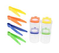 FUTUREORYY 8pièces Kit Observation des Insectes pour Garçon Fille avec Boîte Transparente Et Loupe Outil Éducatif pour Exploration Plein Air Et Découverte Scientifique