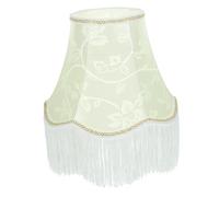 FUTUREORYY Abat-Jour À Franges Vert Olive Pour Lampe De Bureau E27 Style EuropéEn Vintage En Tissu 9.84 X 9.84 X 7.48 Pouces DéCoration IntéRieure Pour Salon Chambre Bureau