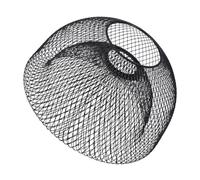 FUTUREORYY Abat-jour Suspension Noir Fil Métallique Creux Design Nid Oiseau Robuste Abat-jour Mural Industriel Compatible Douille pour Éclairage Intérieur