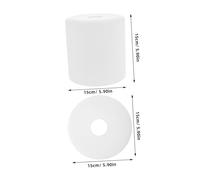 FUTUREORYY Abat Jour Verre Cylindrique Antidéflagrant pour Lampe Abat Jour Opaque Blanc Mat pour Suspension et Lampe de Salle à Manger