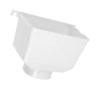 FUTUREORYY Adaptateur PVC pour Gouttière de Descente Eau Pluviale Collecteur de Pluie à Large Embouchure Installation Facile et Résistant Aux Déformations