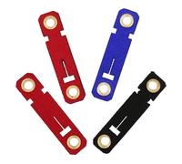 FUTUREORYY Anneaux d'oiseaux en Tissu Suédé Ouverts, Protège-Pieds Colorés, Taille 6, Accessoires pour Élevage et Soins de Perroquets et Oiseaux de Compagnie