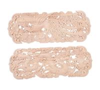 FUTUREORYY Appliques Bois Sculpté Européen Vintage Style Décorations Murales à Motif Dragon et Phénix Ornements Bois Creux pour Meubles Portes Armoires et Lits Non Peints