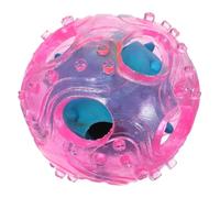 FUTUREORYY Balle Distributrice de Friandises pour Chien Interactive TPR Résistante sans Couvercle Stimulant pour Entraînement et Activité Ludique Couleurs Aléatoires Couleur Aléatoire