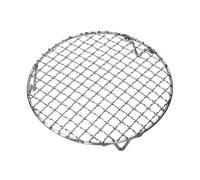 FUTUREORYY Barbecue Inox Ronde avec Grill Chaleur Acier Inoxydable Rouille Support Cuisson Polyvalent pour Barbecue
