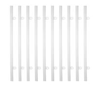 FUTUREORYY Barre de rail pour affiche 10pcs en PVC avec clips polyvalents pour suspension de bannières en lieux commerciaux