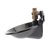 FUTUREORYY Bassin Eau Automatique Fer Et Cuivre pour Moutons Abreuvoir pour Animaux De Ferme pour Élevage De Bovins Caprins Noir