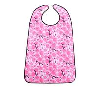 FUTUREORYY Bavoirs à bretelles adhésives en polyester, protection en tissu longue, adaptés pour les seniors pendant les repas