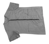 FUTUREORYY Blouse de Toilettage Imperméable pour Animaux avec Fermeture Éclair Intégrale, Résistante aux Poils de Chien, Anti-Statique en Polyester, Manches Courtes, pour Salon de Toilettage