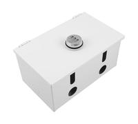 FUTUREORYY Boîte de Verrouillage pour Prise Électrique Murale en Acier Inoxydable, Étanche et Antivol avec Serrure à Code à 2 Chiffres, Protection Sécurisée pour Usage Extérieur et Points