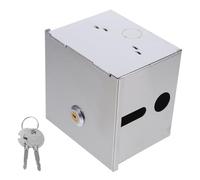 FUTUREORYY Boîtier Prise Extérieur Étanche Acier Inoxydable Coffret Verrouillable pour Protection Sécurisée Installation Apparente ou Encastrée Résistant Aux Intempéries pour Usage Public et
