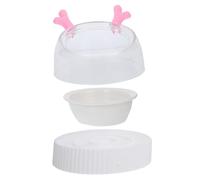 FUTUREORYY Bol pour Chats Et Petits Chiens Surélevé Et Incliné Distributeur Eau Anti-débordement Mangeoire Lente pour Animaux De Compagnie Accessoire Pratique pour Intérieur