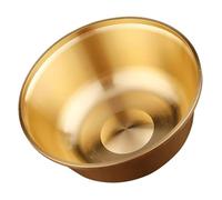 FUTUREORYY Bol pour Offrandes en Cuivre Brillant pour Rituels Bouddhistes Coupe Décorative Multifonction Métal pour Temple et Usage Domestique Bol Délicat pour Eau Sacrée et Offrandes sur